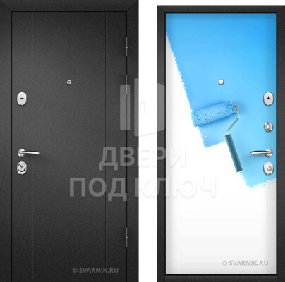 Металлическая входная дверь в коттедж под покраску ДПК-12830