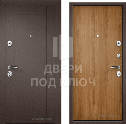Металлическая входная дверь с внутренними петлями и порошковым напылением в квартиру ДПК-12954
